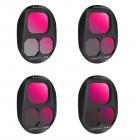 Dronefilter DJI Mavic 4 Pro ND Filter Kit 4 stk. (ND8+ND16+ND32+ND64) Multicoated HD Optisk Glas/Aluminiumsramme