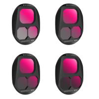 Dronefilter DJI Mavic 4 Pro ND Filter Kit 4 stk. (ND8+ND16+ND32+ND64) Multicoated HD Optisk Glas/Aluminiumsramme