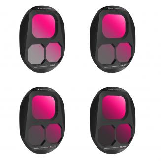 Dronefilter DJI Mavic 4 Pro ND Filter Kit 4 stk. (ND8+ND16+ND32+ND64) Multicoated HD Optisk Glas/Aluminiumsramme