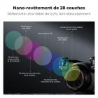 Filtres pour drone DJI Mavic 4 Pro, kit 2 en 1, 4 filtres ND et PL (ND8 et PL, ND16 et PL, ND32 et PL, ND64 et PL), verre optique HD multicouche, cadre en aluminium