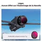 Filtres pour drone DJI Mavic 4 Pro, kit 2 en 1, 4 filtres ND et PL (ND8 et PL, ND16 et PL, ND32 et PL, ND64 et PL), verre optique HD multicouche, cadre en aluminium