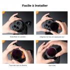 Filtres pour drone DJI Mavic 4 Pro, kit 2 en 1, 4 filtres ND et PL (ND8 et PL, ND16 et PL, ND32 et PL, ND64 et PL), verre optique HD multicouche, cadre en aluminium