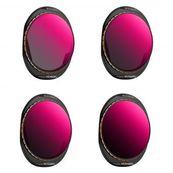 Drone Filter DJI Mavic 4 Pro ND & PL Filter 2 in 1 Kit 4pcs (ND8&PL+ND16&PL+ND32&PL+ND64&PL) Multi Coated HD Optical Glass/Aluminum Frame