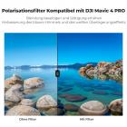 K&F CONCEPT Push-in PL & ND Filter Kit Kompatibel mit DJI Mavic 4 PRO, 3er Pack Fit CPL ND8 ND16, Polarisationsfilter Neutraldichtefilter HD Optical Glass Multi-Coated, Mavic 4 PRO Zubehör