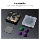 K&F Concept Kit Filtri Compatibile con Insta360 Go Ultra, 4 Unità Filtro Polarizzatore CPL e Densità Neutrale ND8/ND16/ND32, con Rivestimento Multi-strato e Cornice in Lega di Alluminio