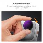 K&F Concept Kit Filtri ND PL Compatibile con Insta360 Go Ultra, ND8/PL+ND16/PL+ND32/PL+ND64/PL 4 Pezzi Filtro Polarizzatore a Densità Neutra, Vetro Ottico HD/Multi-Rivestimento/Telaio Metallico