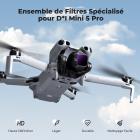 Kit de filtres ND K&F CONCEPT compatible avec DJI Mini 5 Pro, lot de 6 filtres à densité neutre (ND4, ND8, ND16, ND32, ND64, ND1000), accessoires pour objectifs de drone, verre optique HD multicouches, monture en plastique