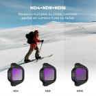 Kit de filtres ND K&F CONCEPT compatible avec DJI Mini 5 Pro, lot de 6 filtres à densité neutre (ND4, ND8, ND16, ND32, ND64, ND1000), accessoires pour objectifs de drone, verre optique HD multicouches, monture en plastique