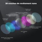 Kit de filtres ND K&F CONCEPT compatible avec DJI Mini 5 Pro, lot de 6 filtres à densité neutre (ND4, ND8, ND16, ND32, ND64, ND1000), accessoires pour objectifs de drone, verre optique HD multicouches, monture en plastique