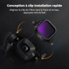 Kit de filtres ND K&F CONCEPT compatible avec DJI Mini 5 Pro, lot de 6 filtres à densité neutre (ND4, ND8, ND16, ND32, ND64, ND1000), accessoires pour objectifs de drone, verre optique HD multicouches, monture en plastique