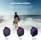 K&F CONCEPT ND-filtersæt kompatibelt med DJI Mini 5 Pro, 6-pak ND4 ND8 ND16 ND32 ND64 ND1000 neutraldensitetsfiltre droneobjektivtilbehør, multicoated HD optisk glasplastramme