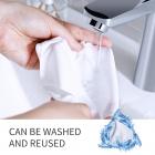 Rengjøringsduk sett nål en støvfri rengjøringsklut tørr klut hvit 15 * 15cm CPE med 3 stk