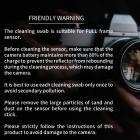 Rensestavsett K&F Concept 24mm APS-format rengjøringsstavsett (10 STK rensepinne)