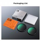 82 mm sort tåge 1/4 & 1/8 filtre sæt sort diffusion filmisk effekt filtre sæt med flerlags coated til kameralinse Nano K-serien