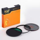 Filtro de lente magnética ND8 de 82 mm, HD à prova d'água anti-reflexo resistente a arranhões, série Nano-Xcel