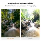 Filtro de lente magnética ND64 de 82 mm HD à prova d'água resistente a arranhões e anti-reflexo série Nano-Xcel
