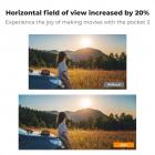 K&F Concept magnetisk linsesett kompatibelt med DJI Osmo Pocket 3 Creator Combo-tilbehør, vidvinkel 1,2x anamorfisk linse, utvidet synsfelt på 112°, 1,2x klemfaktor med blå stripeeffekt for kameralinser