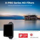 100*100*2mm fuldfarve ND1000 kvadratisk filter med beskyttelsesramme, HD optisk glas vandtæt ND lysreduktionsfilter -Nano-Xcel Pro serien