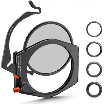Kit de Système de Filtres Carrés Pro CPL 95mm+4 Bagues Adaptateurs (67/72/77/82mm) +Porte-filtre 100x100mm