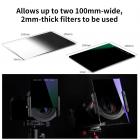 Neliömäinen suodatinpidike Alumiinisuodatinpidike 8kpl sovitinrenkailla (49/52/58/62/67/72/77/82mm)