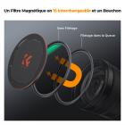 Filtre Magnétique Black Mist 1/4 82 mm - Changement Instantané 1s - Effet Diffusion Cinéma & Glow Subtil - Idéal pour Street Photo et Vlog - Multicouches 36 Couches