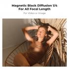 82MM, Nano-Xcel-1/4 filtro de sucção magnético macio preto, alta definição, revestido com filme verde impermeável, resistente a arranhões e anti-reflexo, com anel de fixação magnético e tampa superior de metal magnético