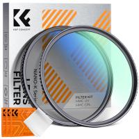Kit de Filtres MCUV+CPL 72mm Filtre anti-UV de Protection et Filtre Polarisant Circulaire, 18 Couches de Nano-revêtement - Série Nano-Klear