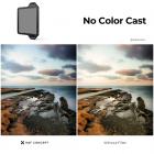 100*100*2 mm Fullfarge ND8 kvadratisk filter med beskyttelsesramme, HD Optisk glass Vanntett ND lysreduksjonsfilter - X-PRO-serien