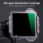 100*100*2 mm Fullfarge ND8 kvadratisk filter med beskyttelsesramme, HD Optisk glass Vanntett ND lysreduksjonsfilter - X-PRO-serien