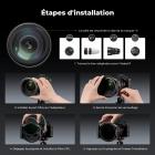 Kit de Système de Filtres Carrés Pro ND8+ND64+ND1000+CPL 95mm+4 Bagues Adaptateurs (67/72/77/82mm) +Porte-filtre 100x100mm