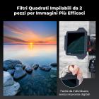 K&F Concept Kit Sistema Portafiltri Quadrato, Filtro Quadrato ND1000 + ND64 + ND8 + Filtro Polarizzatore 95mm + 4 adattatori -Serie Nano-Xcel Pro
