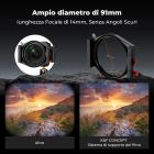 K&F Concept Kit Sistema Portafiltri Quadrato, Filtro quadrato ND1000 + Filtro Polarizzatore Circolare 95mm + 4 anelli adattatori - Serie Nano-Xcel Pro