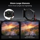 Firkantet filterholder System Pro Kit (filterholder + 95 mm cirkulær polarisator + firkantet ND1000-filter + 4 filteradapterringe) til kameralinse Nano-Xcel Pro