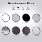 72 mm magnetiskt MCUV-filter, HD vattentätt reptålig anti-reflekterande grön film med magnetiskt metallskydd 28 flerskiktsbeläggning Nano-Xcel