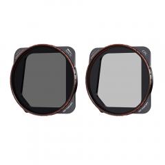 2-pack VND/CPL-Filterset för DJI Mavic 3/Mavic 3 Cine, 28 flerskiktsbeläggningar Variabel ND2-ND32 (1-5 stopp) & Cirkulär polarisatorfilterset