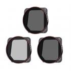 CPL/VND/Black Mist 1/4 suodatinsarja (3 kpl) DJI Mavic 3/ Mavic 3 Cine:lle, sirkulaarinen polarisaattorisuodatin + muuttuva ND2-ND32+ ja Black Mist 1/