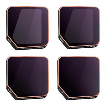 Kit filtri ND64+ND128+ND256+ND512 (4 pezzi) per DJI Mavic 3/Mavic 3 Cine, filtro a densità neutra con 28 rivestimenti multistrato impermeabili/resistenti ai graffi