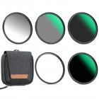 GND8+ND8+ND64+ND1000 95mm Magnetic ND Filter Set, Magnetisches Quick Swap System mit Magnetic Adapter Ring und Filtertasche 5 in 1 Nano-Xcel Serie
