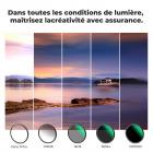 Kit de filtre à lentille magnétique 95mm GND8 + ND8 + ND64 + ND1000 + anneau adaptateur magnétique 5 en 1, système d'échange rapide série Nano-Xcel