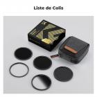 Kit de filtre à lentille magnétique 95mm GND8 + ND8 + ND64 + ND1000 + anneau adaptateur magnétique 5 en 1, système d'échange rapide série Nano-Xcel