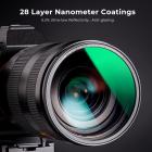 58mm Magnetisk Linsefiltersett GND8+ND8+ND64+ND1000+Magnetisk Adapterring 5 i 1 Hurtigbyttesystem Nano-X-Serien