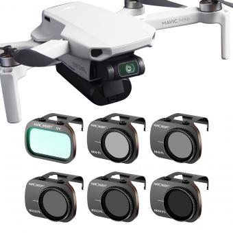 Kit Filtros UV + ND4/PL + ND8/PL + ND16/PL + ND32/PL + ND64/PL para DJI Mavic Mini 1/2/SE/2SE