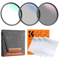 K&F Concept Filter Set Klear Serie 72mm Filter Kit MC UV Filter+ Polfilter (CPL)+Neutral Dichte Graufilter(ND4)