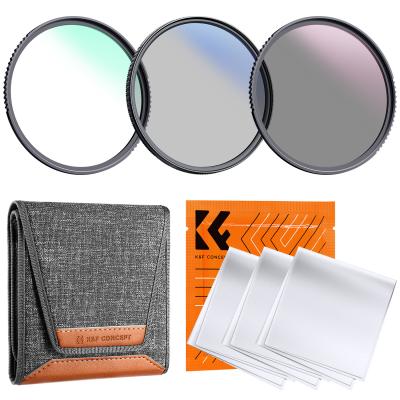 82mm Kit di Filtri UV/CPL/ND per Obiettivo Filtro UV + Polarizzatore Filtro + Filtri a Densità Neutra (ND4) + 3PCS Panno in microfibra + Tasca per Filtro, Nano-Klear