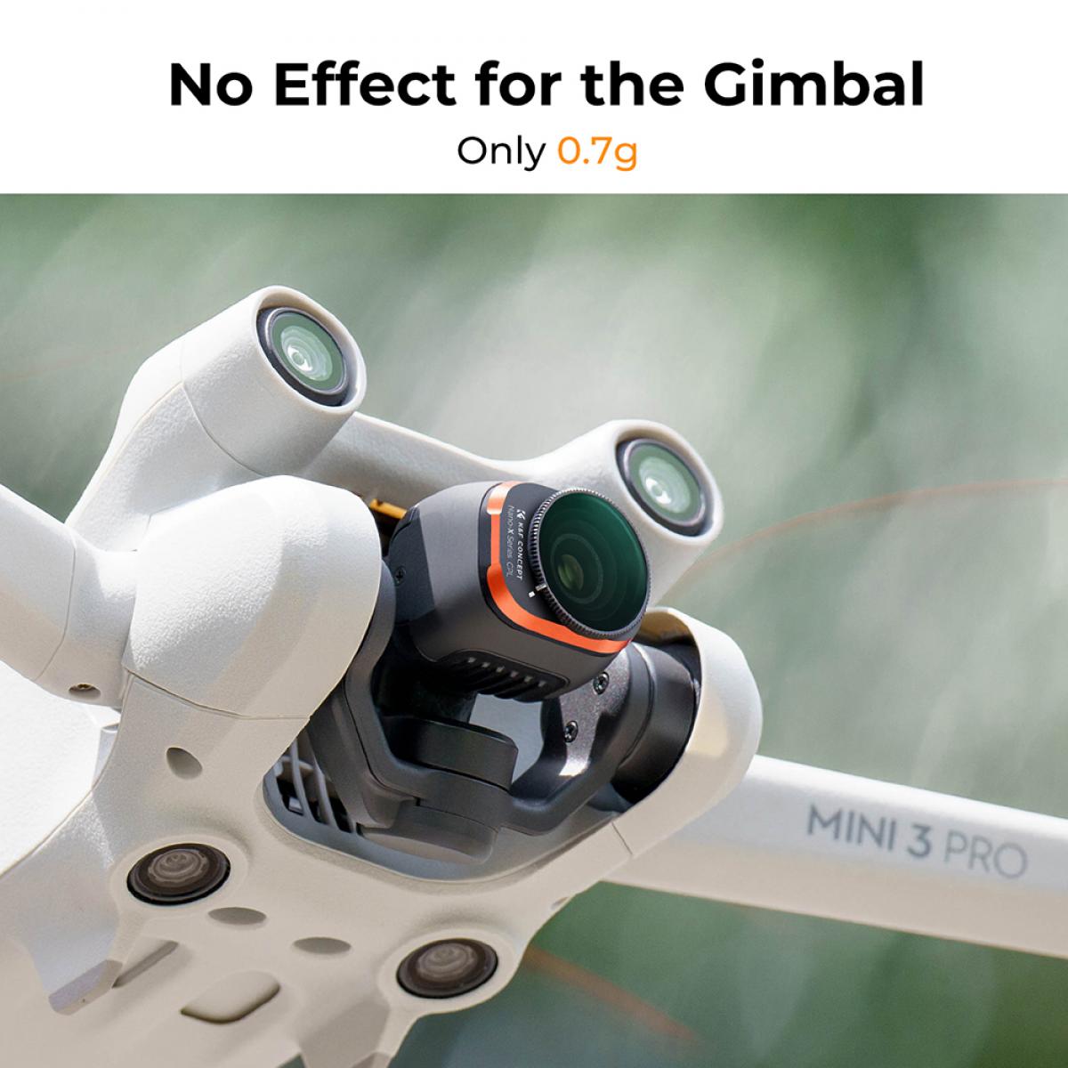 DJI Drone Filter Mini 3 Pro HD Filter 6pcs Set (UV+CPL+ND8+ND16+ND32+ND64) with 28 Layer Anti-reflection Green Coating, Waterproof and Scratchproof