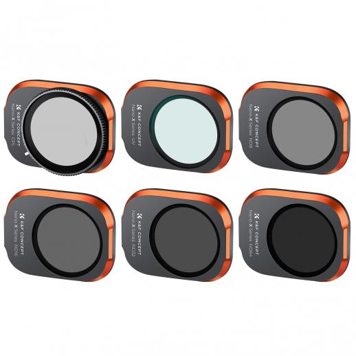 DJI Drone Filter Mini 3 Pro HD Filter 6pcs Set (UV+CPL+ND8+ND16+ND32+ND64) con rivestimento verde antiriflesso a 28 strati, impermeabile e antigraffio Modello compatibile Mini3