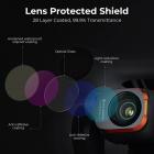 DJI Drone Filter Mini 3 Pro HD Filter 5 stk Sæt (UV+ND8/PL+ND16/PL+ND32/PL+ND64/PL) med 28 lags antirefleks grøn belægning, vandtæt og ridsefast