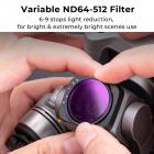 Drone DJI AIR 2S Filter Set Variable ND VND2-5 & VND6-9 2st med antireflekterande grön film, en uppsättning propellrar för Drone AIR 2S