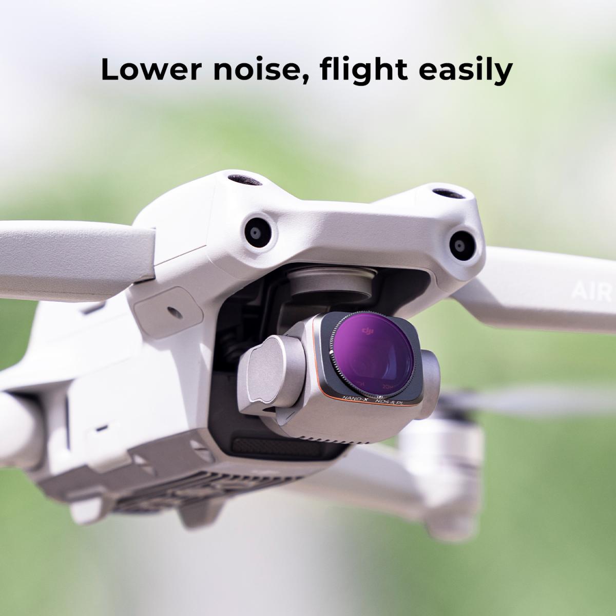 Drone DJI AIR 2S Set filtri ND8/PL+ND16/PL+ND32/PL+ND64/PL 4 pezzi con pellicola verde antiriflesso, un set di eliche per Drone AIR 2S