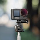 Actionkamerafiltersett 4 stk HD (ND8/PL+ND16/PL+ND32/PL+ND64/PL) med antirefleks grønn film for GOPRO Hero 9/10/11